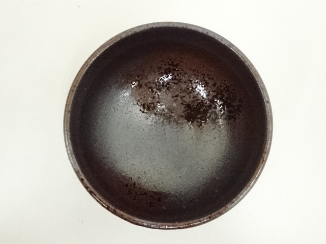  染付扇面香合 九谷陶庄窯造　茶碗（共箱）